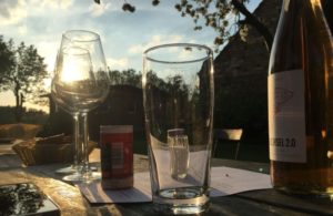 Weinprobe Saale-Unstrut im Garten